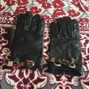 💯Authentic Gucci leather gloves
